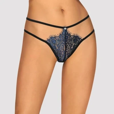 Abbildung von Yassmyne Sexy Spitzen Tanga Blau