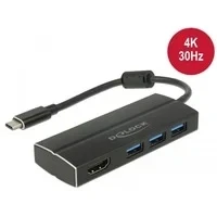 Abbildung von USB Adapter, C Stecker &gt; HDMI 4K Buchse