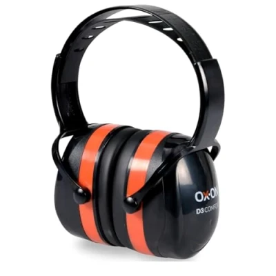 Abbildung von OX ON EARMUFFS D3 COMFORT, Dielektrischer Gehörschutz mit 34 dB SNR, Leichtgewicht (286g), Höhenverstellung per Klick, Für Elektrische Umgebungen, Komfortabel &amp; ventiliert Schwarz