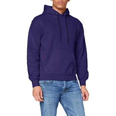 Abbildung von Fruit of the Loom Herren Kapuzenpullover, Violett (Purple), Small