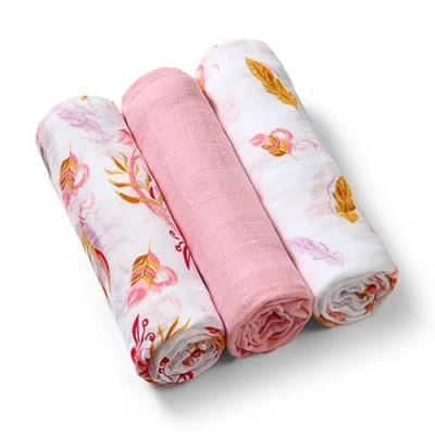 Abbildung von 3er Set Stoffwindeln, Rosa, Babyono