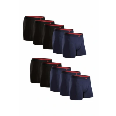 Abbildung von DANISH ENDURANCE Bambus Boxershorts Herren (6er/10er Pack), Superweich &amp; Atmungsaktiv, Unterhosen mit oder ohne Eingriff Mehrfarbig (5X Schwarz, 5X Marineblau) 3XL