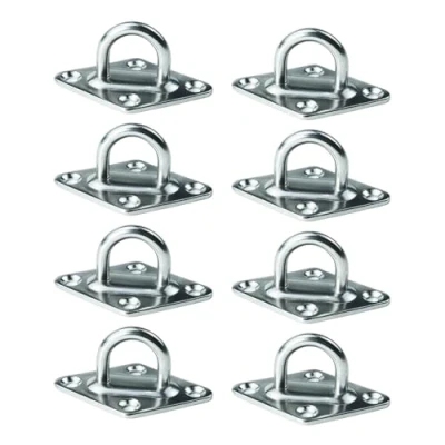 Abbildung von 8 Stück Aufbauring, Haken Zurring, Zurrmulden Gurthalter, Für Ladungssicherung in Anhänger, LKW,Boot,PKWs,Kajak etc(M5)