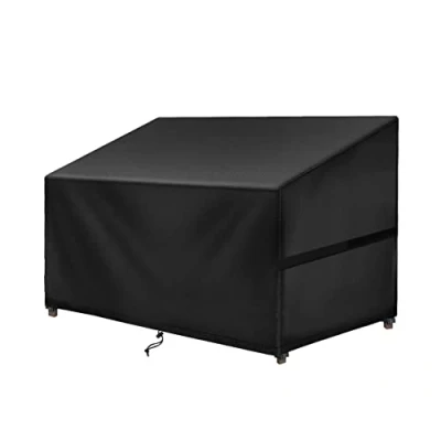 Abbildung von SIRUITON Abdeckung Schutzhülle für 3 Sitzer Gartenbank Wasserdichter Bankabdeckung Gartenbankabdeckung Anti UV Beschichtung im Inneren 163 x 66 63 / 89cm