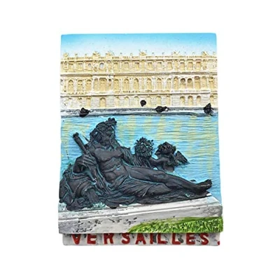 Abbildung von Frankreich Versailles 3D Kühlschrankmagnet Touristische Souvenirs Harz Magnetische Aufkleber Home &amp; Kitchen Dekoration aus China