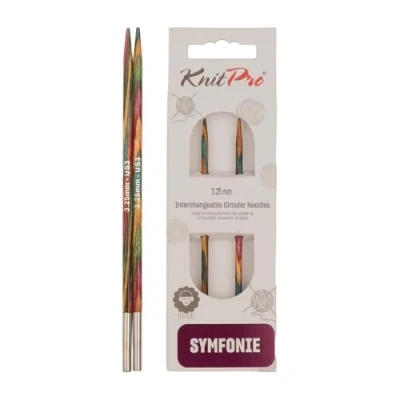 Abbildung von KnitPro 20421 wechselbare Nadelspitzen Symfonie Holz kurz, 3,25 mm