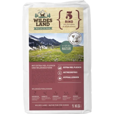 Abbildung von Wildes Land Adult Rind mit Kartoffeln und Wildkräutern 1KG