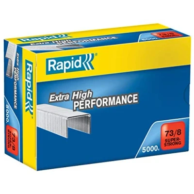 Abbildung von Rapid 24890300 Heftklammern 73/8mm Super Strong, verzinkt, 5000 Stück