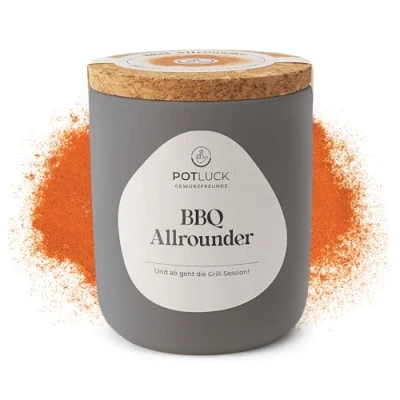 Abbildung von POTLUCK BBQ Allrounder Gewürzmischung im Keramiktopf 60g Vegan, glutenfrei und mit natürlichen Inhaltsstoffen