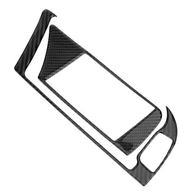 Abbildung von KSTE Carbon Faser Auto Innen GPS Navigator Panel Rahmenabdeckung Trim for A u d i B8 A4 A5 S4 S5