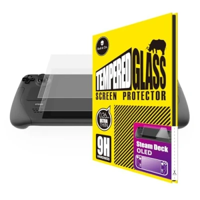 Abbildung von Skull &amp; Co. High Transparency and Sensitive Tempered Glass Screen Protector for Steam Deck/Steam Deck OLED (2 PACK)