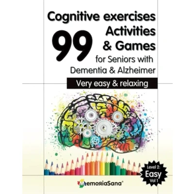 Abbildung von Cognitive Exercises, Activities &amp; Games for Seniors with Dementia Alzheimer: Memory Activity Book Large Print. Very Easy Relaxing