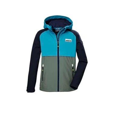Abbildung von killtec Jungen Softshelljacke/Outdoorjacke mit Kapuze KOS 137 BYS SFTSHLL JCKT, azur, 176, 42999 000