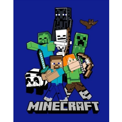 Abbildung von Wohndecke Minecraft Fleecedecke Creeper 110 x 140 cm weiche Decke, Tinisu