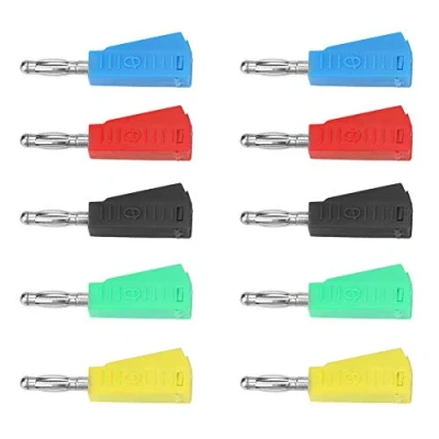 Abbildung von 【𝐎𝐬𝐭𝐞𝐫𝐧】 10 stücke 4mm Vernickelt Lautsprecher Bananenstecker Prüfspitze Binding Post P3002