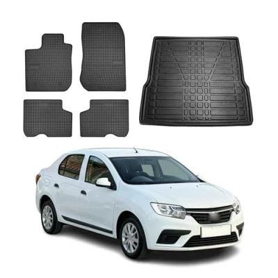 Abbildung von OMAC 2023YPS1 484 Fußmattensatz Gummi, TPE (thermoplastischer Elastomer) 5 schwarz DACIA: Logan I Limousine
