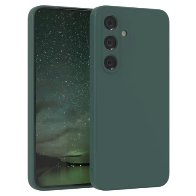 Abbildung von EAZY Case Silikonhülle für Galaxy S24 FE Hülle Silikon weich stoßfeste Handyhülle Schutzhülle mit Kameraschutz Dünn Premium Schutz Cover TPU Phone Bumper in Piniengrün