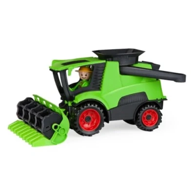 Abbildung von Lena 01626 Truckies Mähdrescher mit Mähwerk, stabiles Bauernhof Fahrzeugset ca. 27 cm, Spielfahrzeug Set Figur für Kinder ab 2 Jahre, Robustes Spielset Sandkasten, Strand, Kinderzimmer