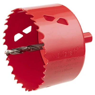 Abbildung von wolfcraft Bi Metall Lochsäge I 5485000 Für Trockenbaumaterialien, Holz, Kunststoffe und Metalle, Schnitttiefe 40 mm