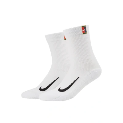 Abbildung von Nike Performance Court Multiplier Cushioned 2 PACK Unisex Sportsocken, Größe: 34 38, White