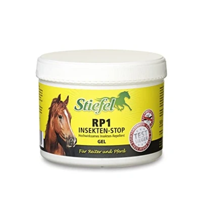 Abbildung von Stiefel RP1 Insekten Stop Gel 500ml Insektenschutz für Pferd &amp; Reiter ohne Alkohol geruchsarm hautfreundlich sensible Pferde Wirkstoff Icaridin