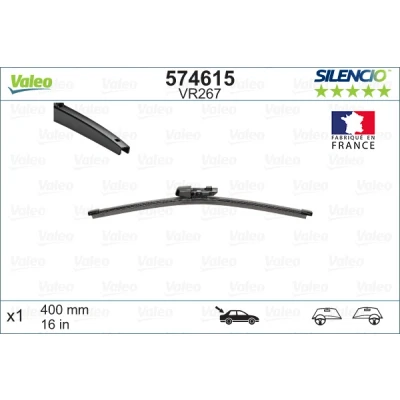 Abbildung von Scheibenwischer Valeo Silencio X.trm 574615 400mm hinten Rahmenlos SKODA: Superb III Kombi, II Rapid Spaceback