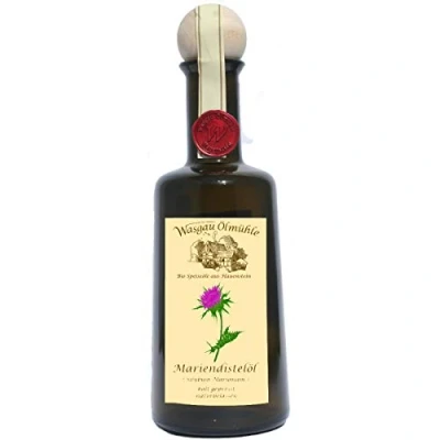 Abbildung von Wasgau Ölmühle Bio Mariendistel Öl 500ml kaltgepresst, naturbelassen, Größe:500 ml
