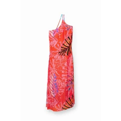 Abbildung von Desigual VEST Kawai Maxikleid, Damen, Größe: Small, Poppy coral