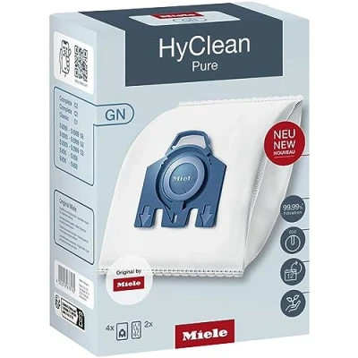 Abbildung von Miele Original Zubehör Staubsaugerbeutel HyClean Pure GN / Mit bester Filtrationsleistung Schließt den Staub sicher im Staubsauger ein Automatischer Beutelverschluss (12281680)