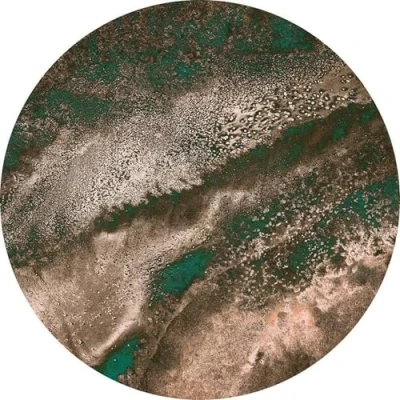 Abbildung von Komar Vliestapete &quot;Cuivre&quot;, 125x125 cm (Breite x Höhe), rund und selbstklebend