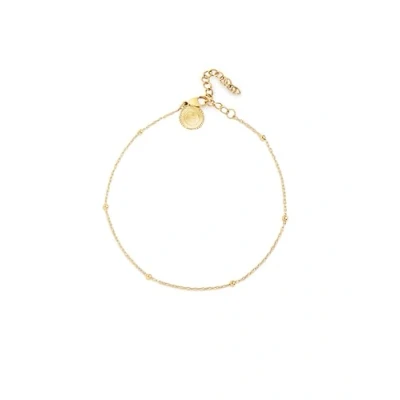 Abbildung von Singularu DOTS Fußkettchen goldcoloured, Damen, Größe: One Size, Gold coloured