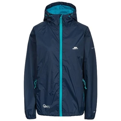 Abbildung von Trespass Damen Kompakt Zusammenrollbare Qikpac Regenjacke, Blau (Navy), XL EU