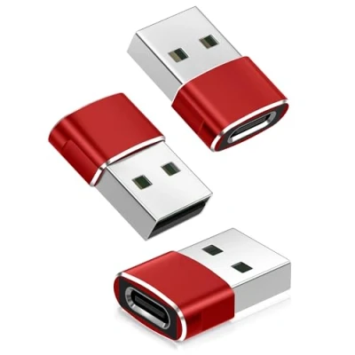 Abbildung von Basesailor USB C Buchse auf Stecker Adapter 3Pack, Typ A Ladekabel für iPhone 16 15 14 13 Mini Pro Max,Airpods iPad 8 Air 4,Samsung Galaxy Note 10 20 S20 FE Plus,S21 21 Ultra A71 A90