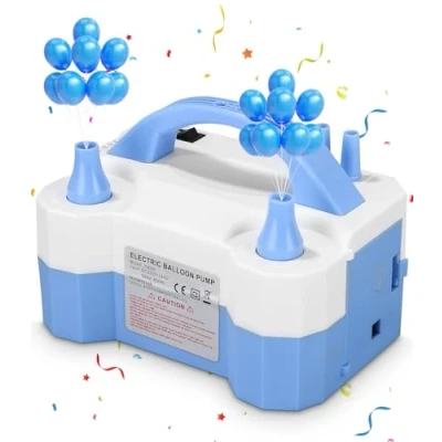 Abbildung von Birshe Ballonpumpe,Elektrische Luftpumpe Ballon Elektrische Ballonpumpe Luftballonpumpe Elektrisch Tragbare Pumpe 220V 600W für Geburtstagsfeiern, Party, Hochzeitsfeiern Geburtstag Deko