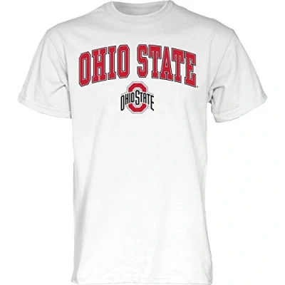 Abbildung von The Blue Brand NCAA Herren T Shirt Ohio State Buckeyes White Arching Over, Weiß, Größe XXL