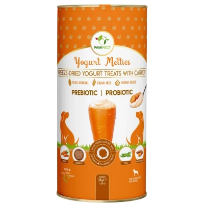 Abbildung von Pawfect Freeze Dried Joghurt hundesnack mit Karotte 38 g
