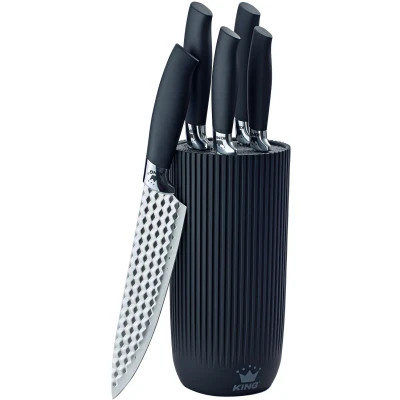 Abbildung von KING Messer Set &quot;CONIC&quot;, (Set, 6 tlg.), Messerklingen mit Wabenstruktur