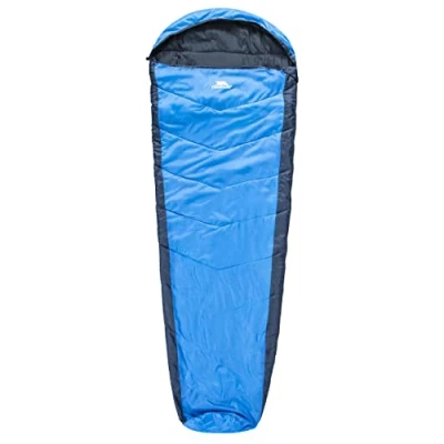 Abbildung von Trespass Doze, Royal Blue, Drei Jahreszeiten Schlafsack mit Zweiwegereißverschluss 230cm x 85cm 55cm, Blau