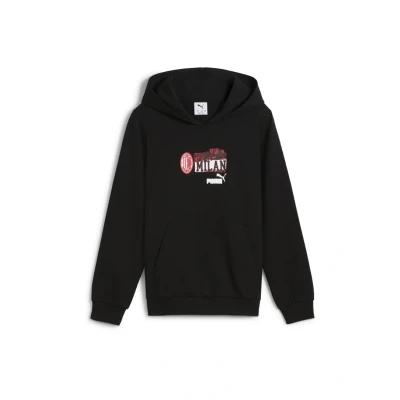 Abbildung von Puma AC Milan Vereinsmannschaften blackfor all time red für Kinder, Größe: 176, Black for