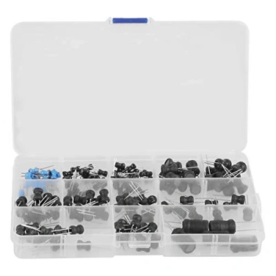 Abbildung von 145 Stück 10 uH mh 12 Wert Induktoren, Ersatzdrosselinduktoren, sortiertes Kit, enthält uh/100 uh/220 uh/10 uh/1 uh/4,7 uh/15 mh/33 uh/150 uh/1000