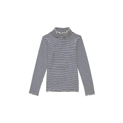Abbildung von TOM Tailor Langarmshirt für Kinder, Größe: 116/122, Dark blue offwhite stripe