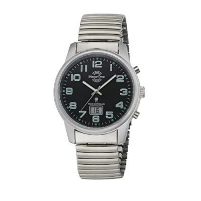 Abbildung von MASTER TIME Funkuhr Basic, MTGA 10763 22Z, Armbanduhr, Quarzuhr, Herrenuhr, Datum, Leuchtzeiger