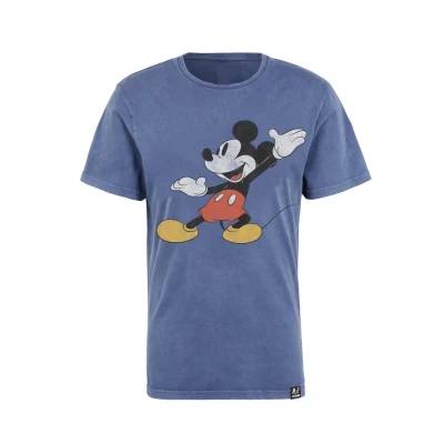 Abbildung von Re:Covered Disney Mickey Mouse Posing Tshirt print, Herren, Größe: Medium, Blau