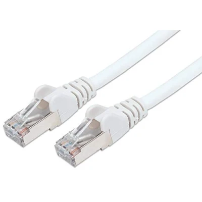 Abbildung von PremiumCord Patchkabel CAT6a S FTP, RJ45 RJ45, AWG 26/7 10m Farbe Weiß
