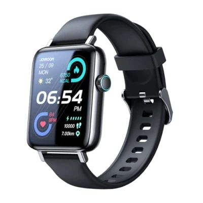Abbildung von Smartwatch mit Anrufannahmefunktion IP68 schwarz (JR FT5)