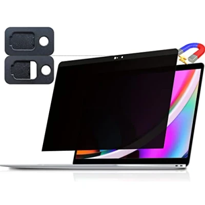 Abbildung von Sichtschutz MacBook Pro 13 Zoll (2016 2022, M1, M1), Magnetisch Abnehmbarer Anti Blaulicht Blendfilter Displayschutzfolie mit Kameraabdeckung Für Mac Im Laptop