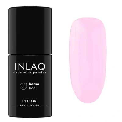 Abbildung von INLAQ® HEMA Free UV Nail Polish French Pink 6 ml Halbtransparent Gel Nagellack frei von Gellack Lack in verschiedenen LED Farben