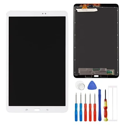 Abbildung von E YIIVIIL Neuer LCD Display kompatibel mit Samsung Galaxy Tab A 10.1 2016 SM T580 T585 T587 Touchscreen Bildschirm Digitizer Assembly Weiß Glas +Tools