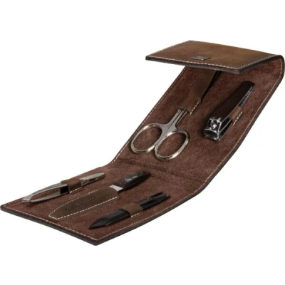 Abbildung von Erbe Solingen Mountain Bear Maniküre Set 5 teilig Braun