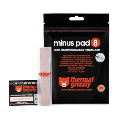Abbildung von Thermal Grizzly Minus Pad 8 Thermopad 120 x 20 1 mm, Wärmeleitfähigkeit für Kühlorper/GPU/CPU/LED kuhler/RAM und andere Komponenten